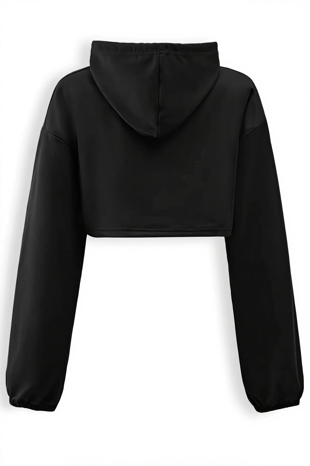 Hoodie mit langen Ärmeln und kurzem Schnitt