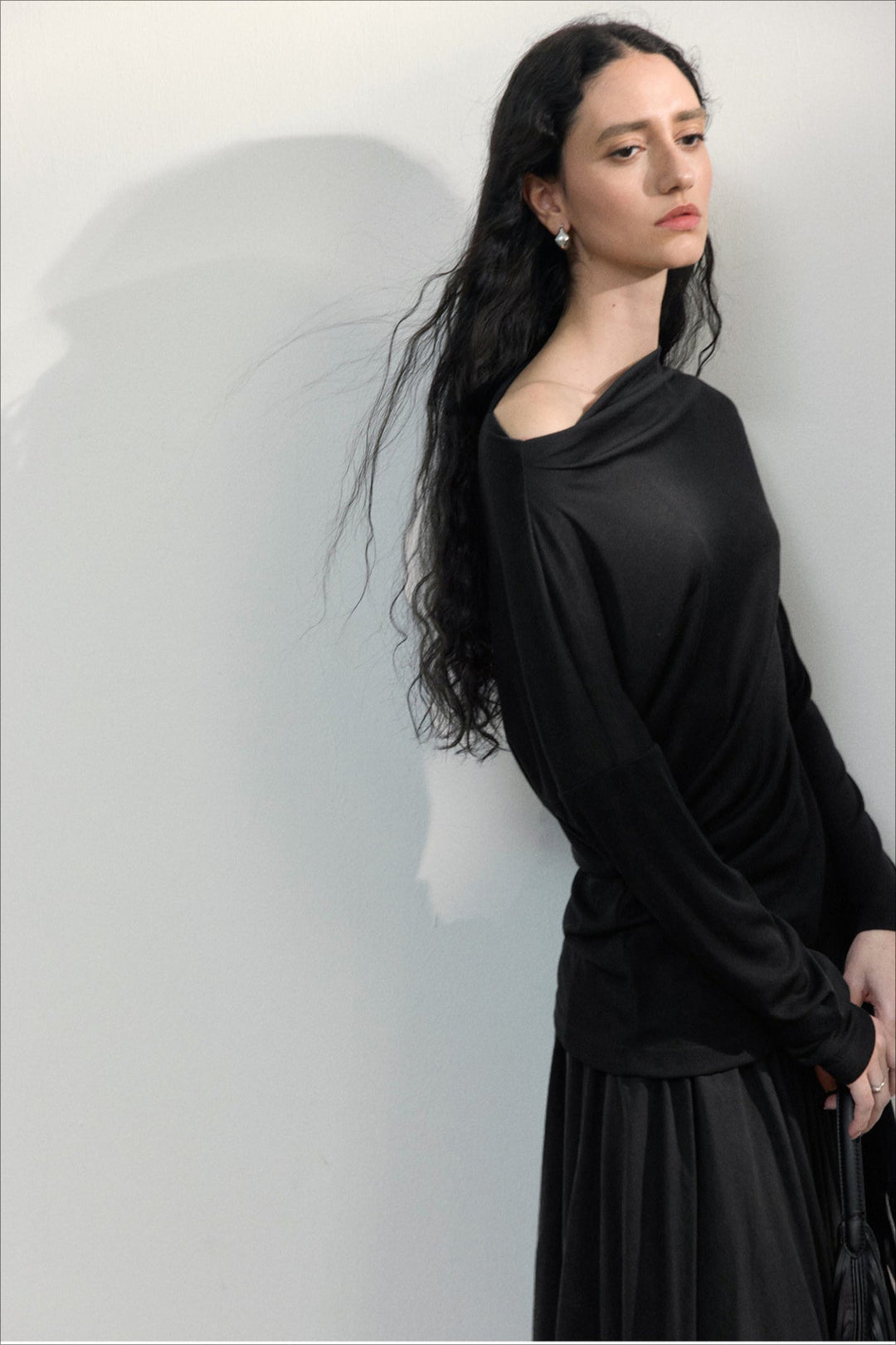 Figurbetonter Pullover mit Strickstruktur