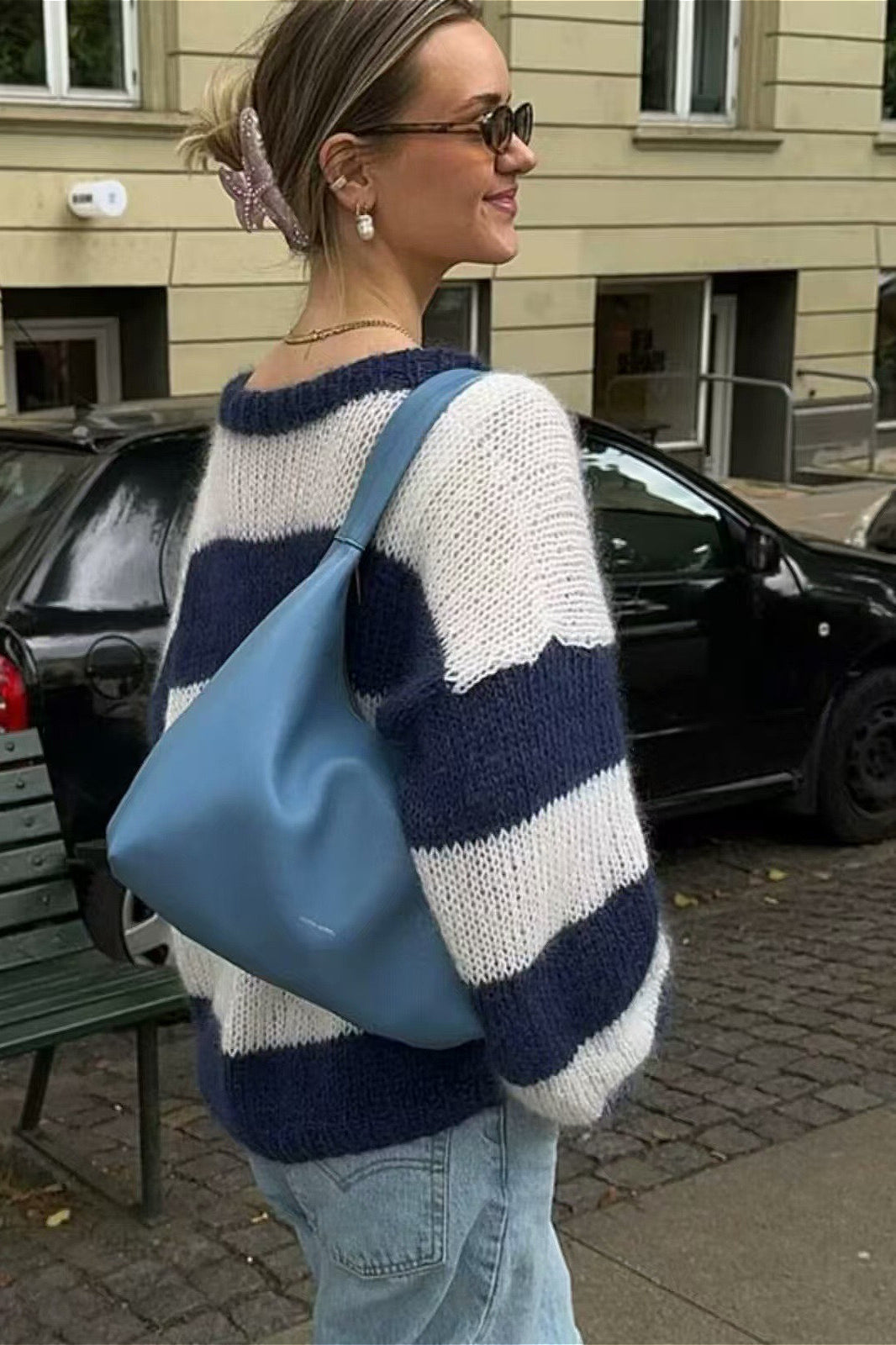 Pullover mit Streifenmuster