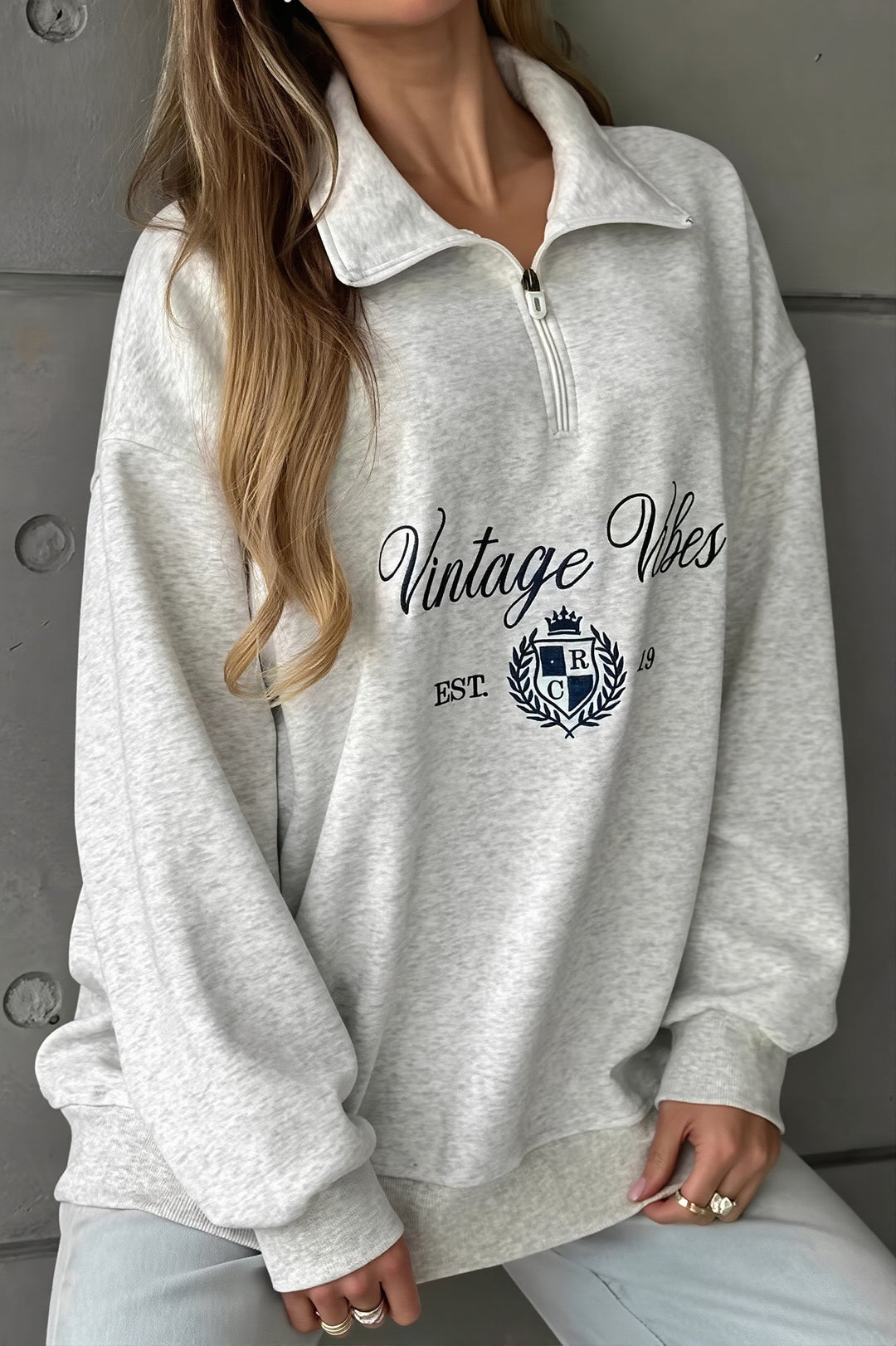 Sweatshirt mit Reißverschluss