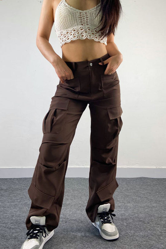 Locker geschnittene Hose mit Taschen