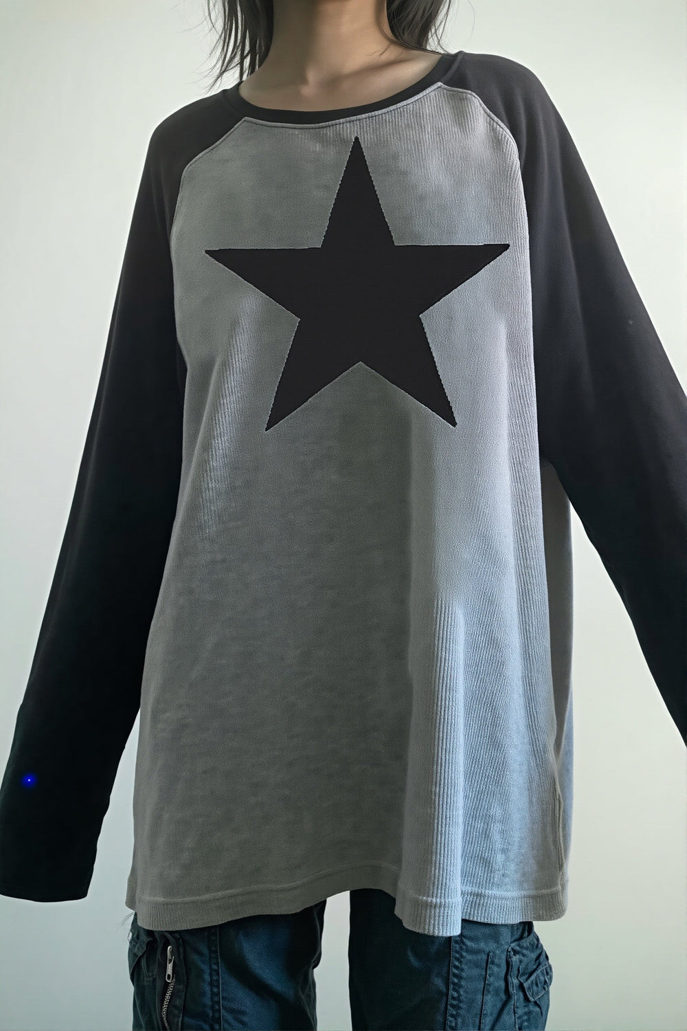 Sweatshirt mit langen Ärmeln und Druck