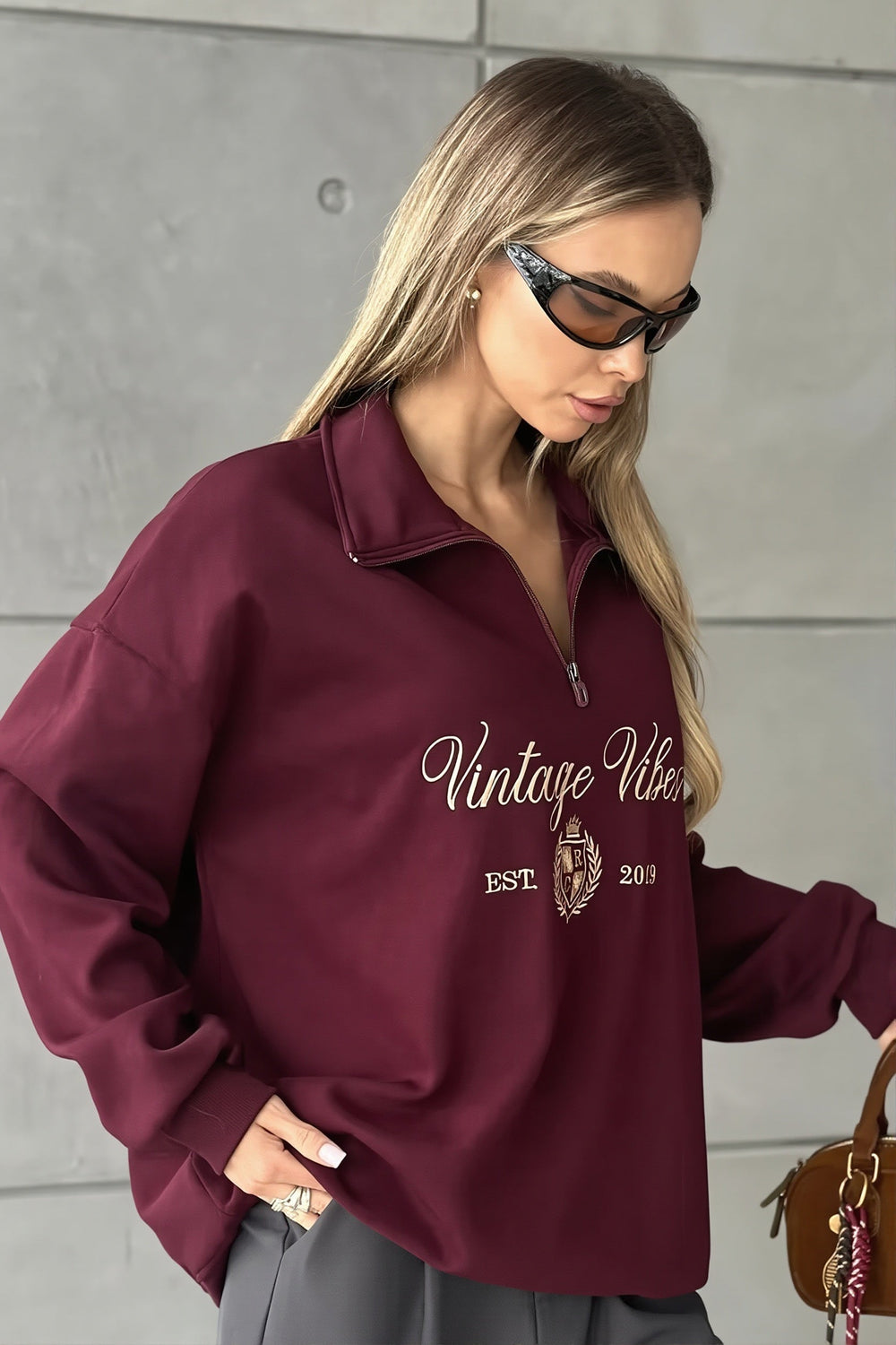 Sweatshirt mit Reißverschluss