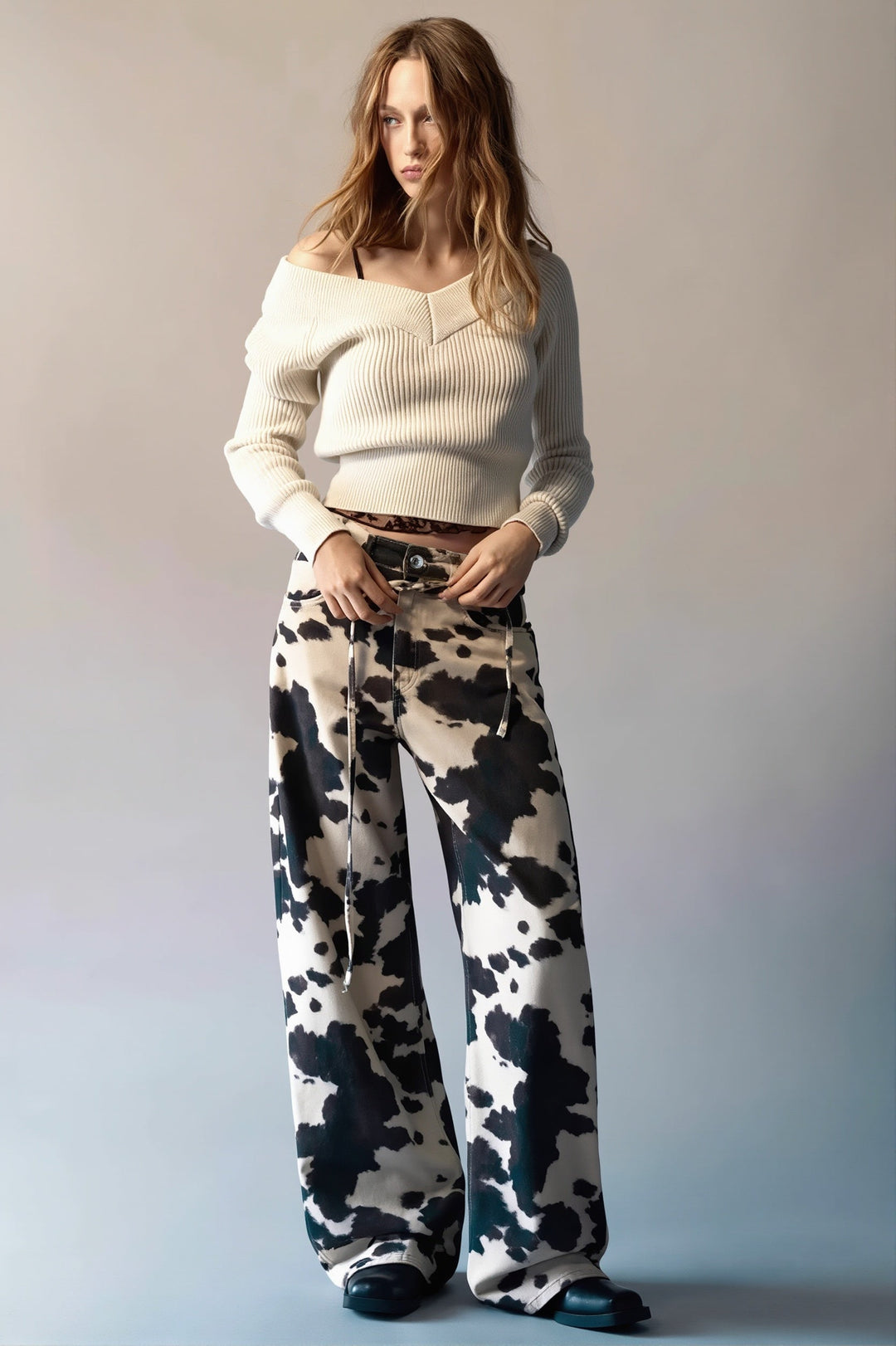 Jeans mit Druck