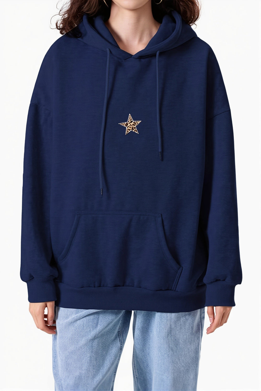 Pullover mit Leopardenmuster und Patchwork