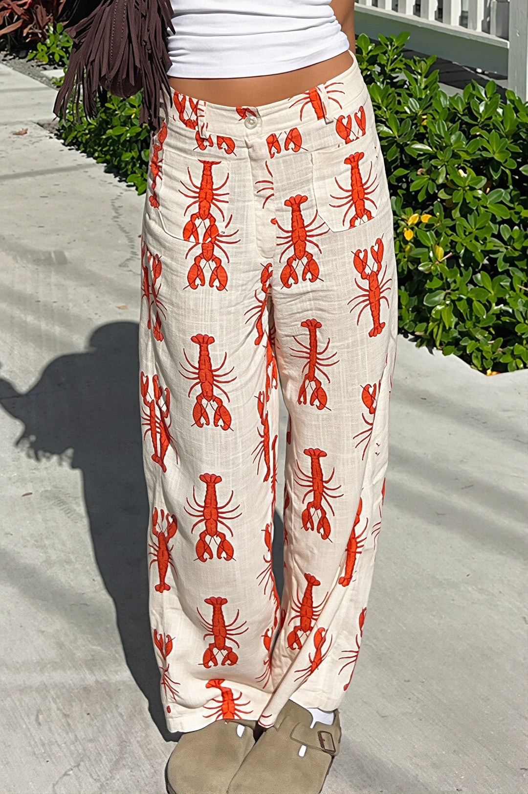 Hose mit geradem Schnitt und Druck