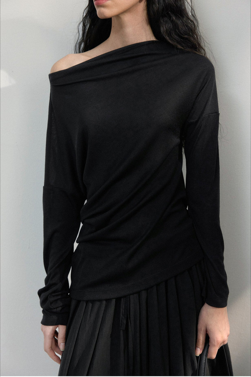 Figurbetonter Pullover mit Strickstruktur