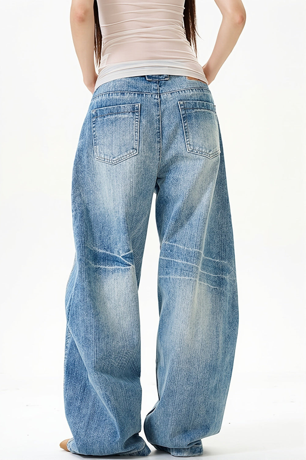 Jeans im Vintage-Stil in Blau