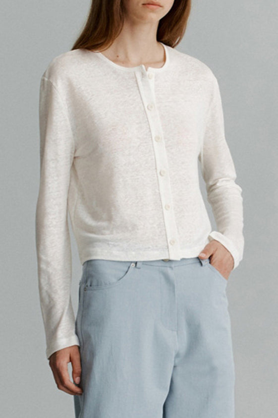 Strickjacke mit Strickstruktur