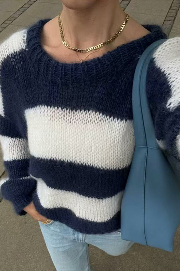 Pullover mit Streifenmuster