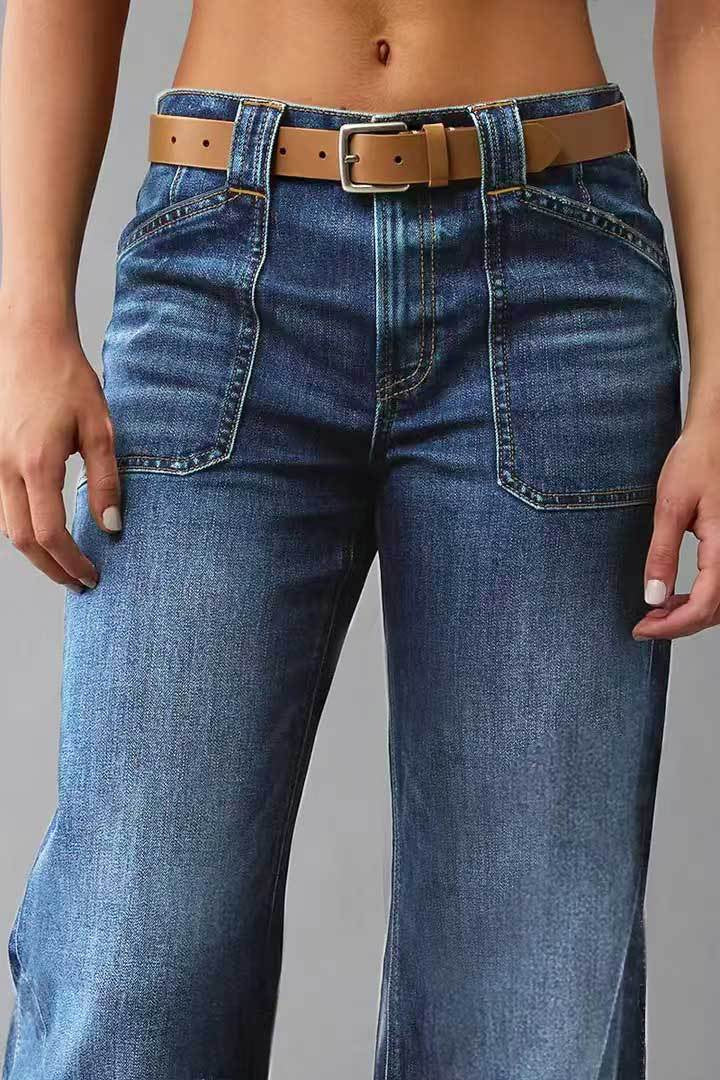 Jeans mit hoher Taille