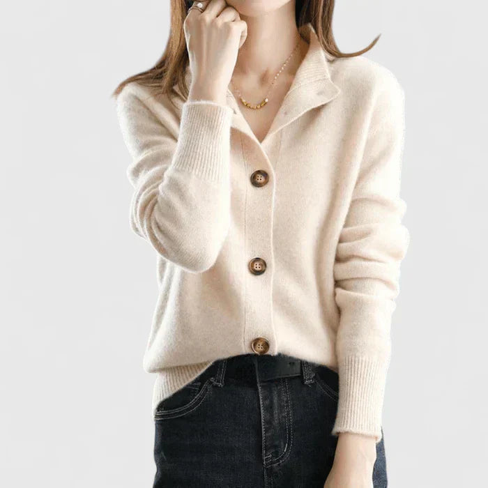 Strick-Cardigan mit Knopfleiste und lockerer Passform